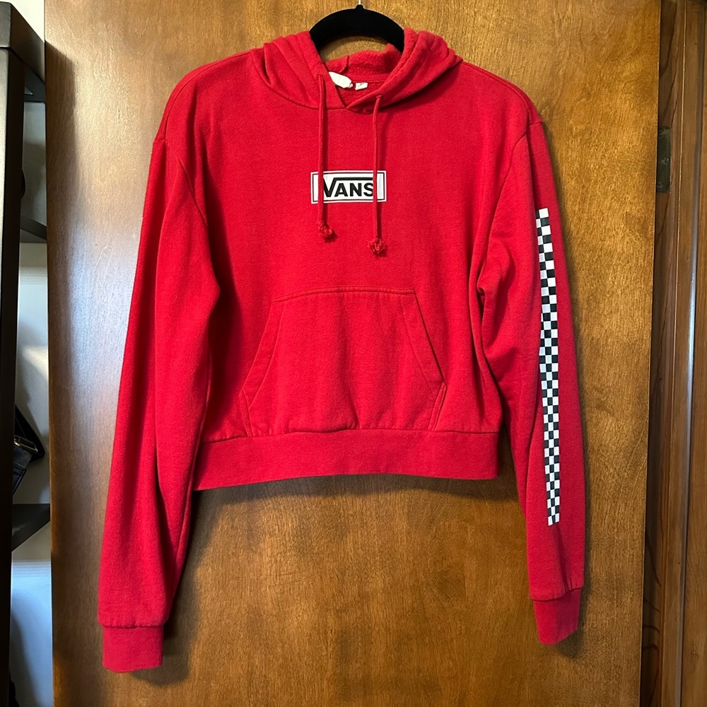 Vans Red Crop Hoodie